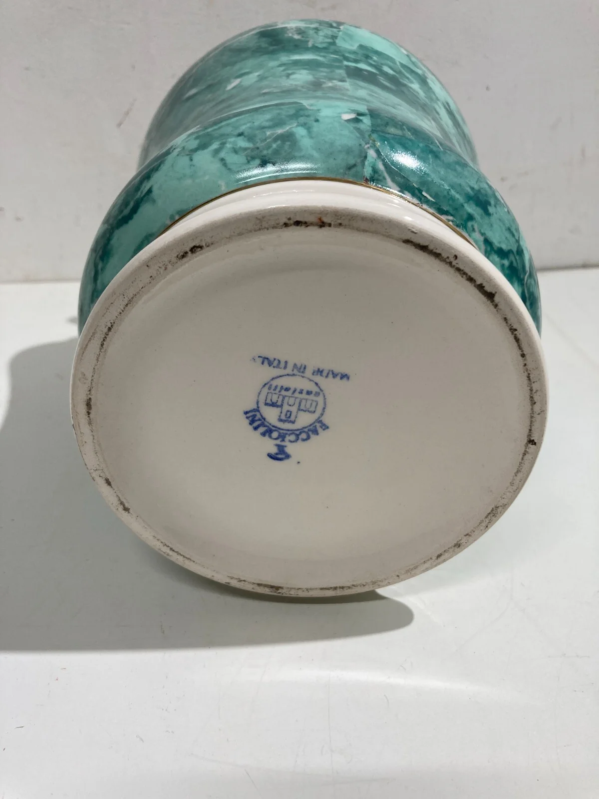 Vaso Albarello Marmorizzato, Ceramiche Facciolini, Castelli d'Abruzzo