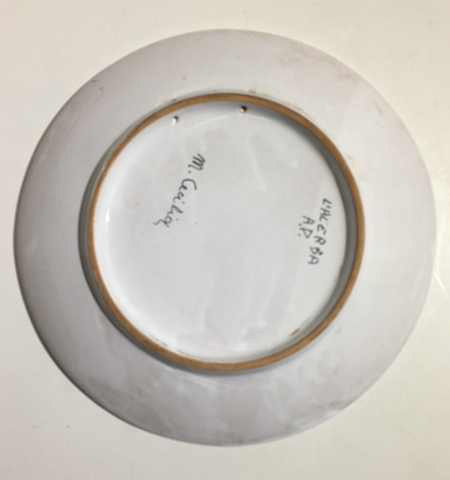Abruzzo Marche, Araldica: Stemma Gentilizio Casata Danesi. Piatto Decorativo Da Collezione.