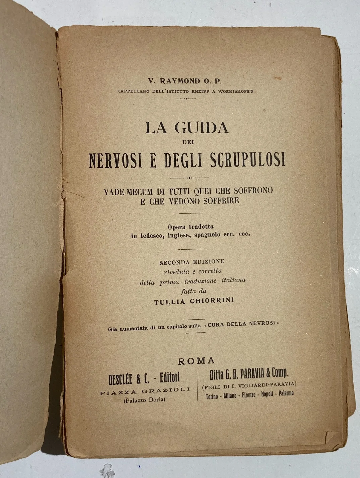 Neurology, Hysteria, Scruples, Sleep, Psychotherapy and Christian Perfection - Raymond, 1914