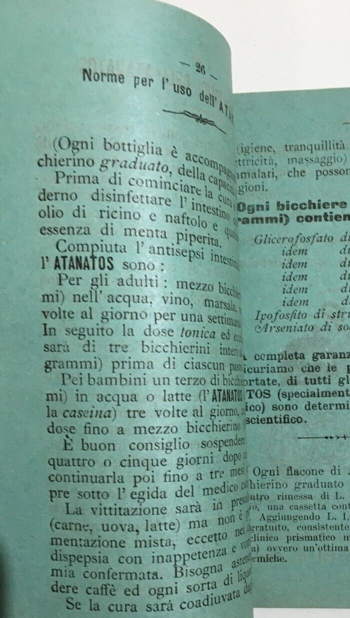 Medicina, Farmacia E Pubblicità In Abruzzo E Molise: Annibale Fraracci, L'Atanatos (1901)