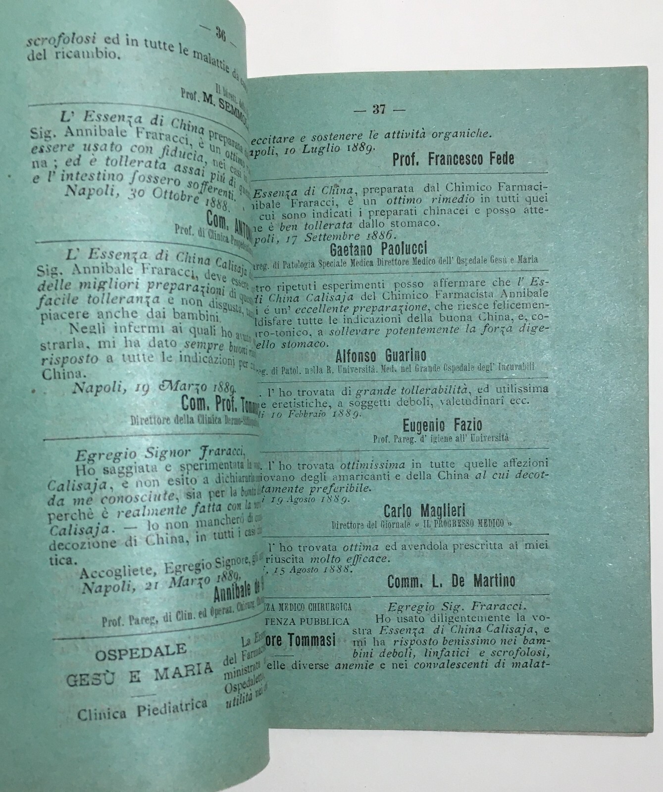 Medicina, Farmacia E Pubblicità In Abruzzo E Molise: Annibale Fraracci, L'Atanatos (1901)