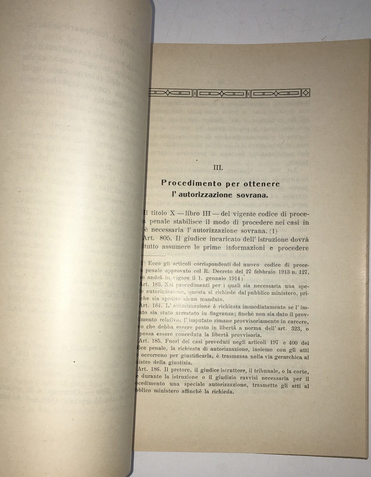 Abruzzo. Torino Di Sangro. Lanciano. Giuridica. Garanzia Amministrativa. Priori. 1913.