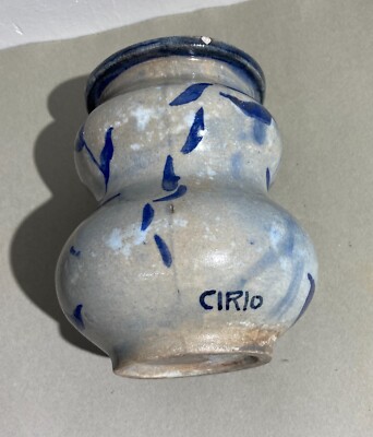 Cirio, Vasetto Pubblicitario In Ceramica Tipo Albarello