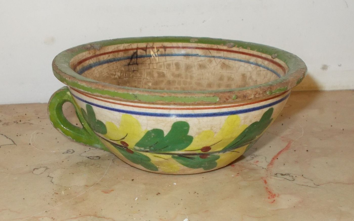 Ceramica Da Collezione   Pubblicitaria Cirio   Tazza Con Decoro Floreale   d'Epoca