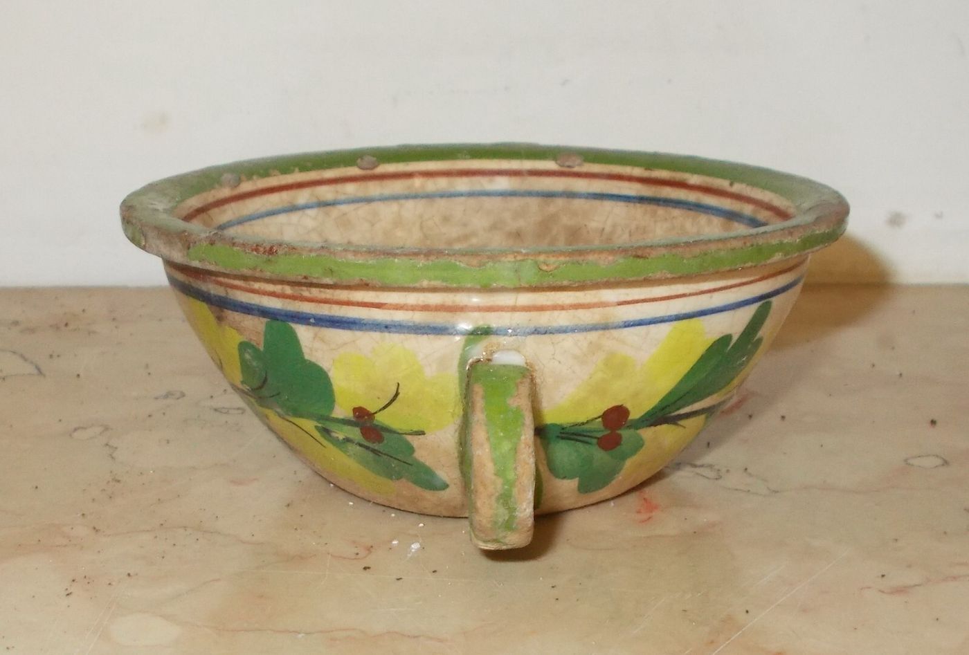 Ceramica Da Collezione   Pubblicitaria Cirio   Tazza Con Decoro Floreale   d'Epoca
