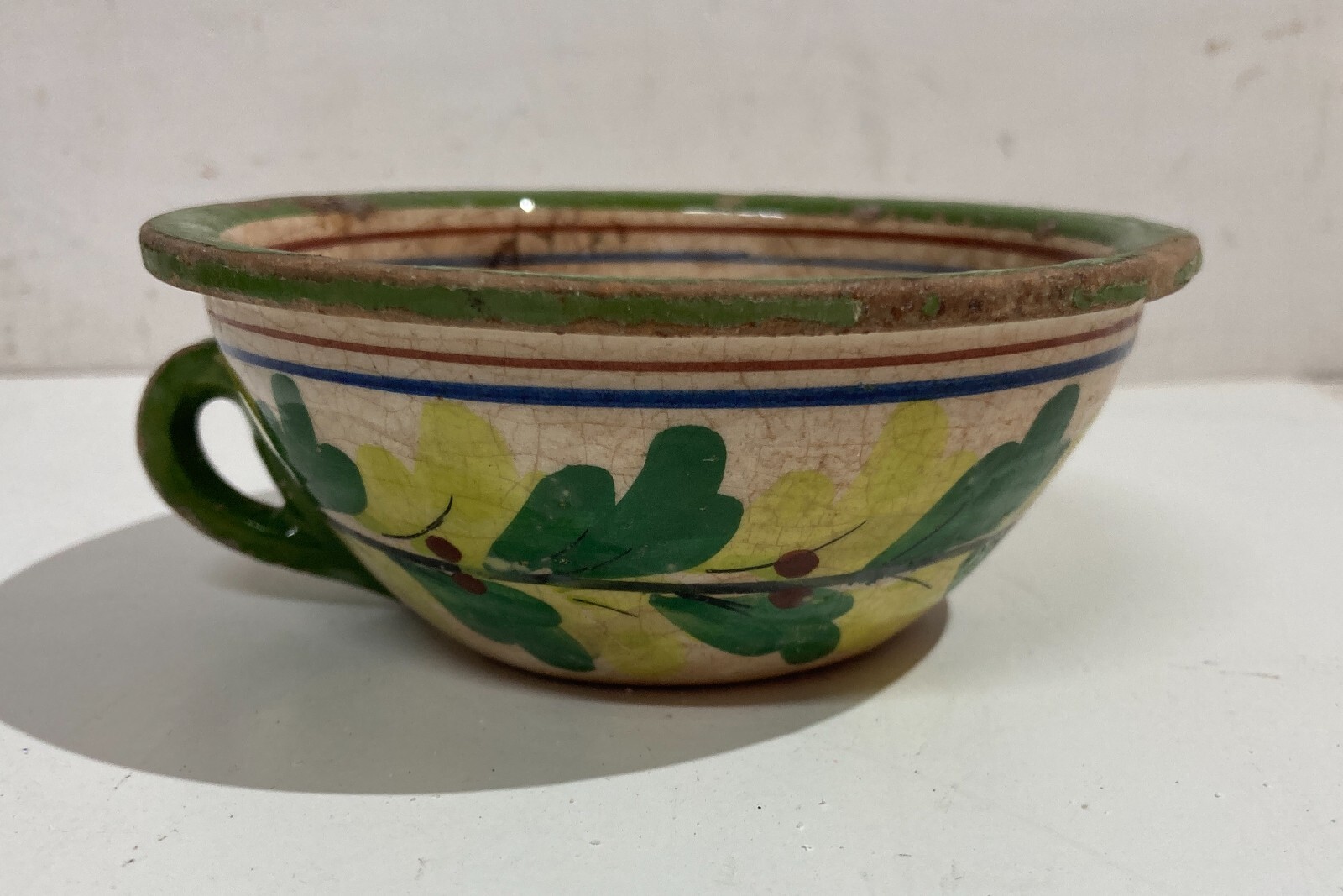 Ceramica Da Collezione   Pubblicitaria Cirio   Tazza Con Decoro Floreale   d'Epoca