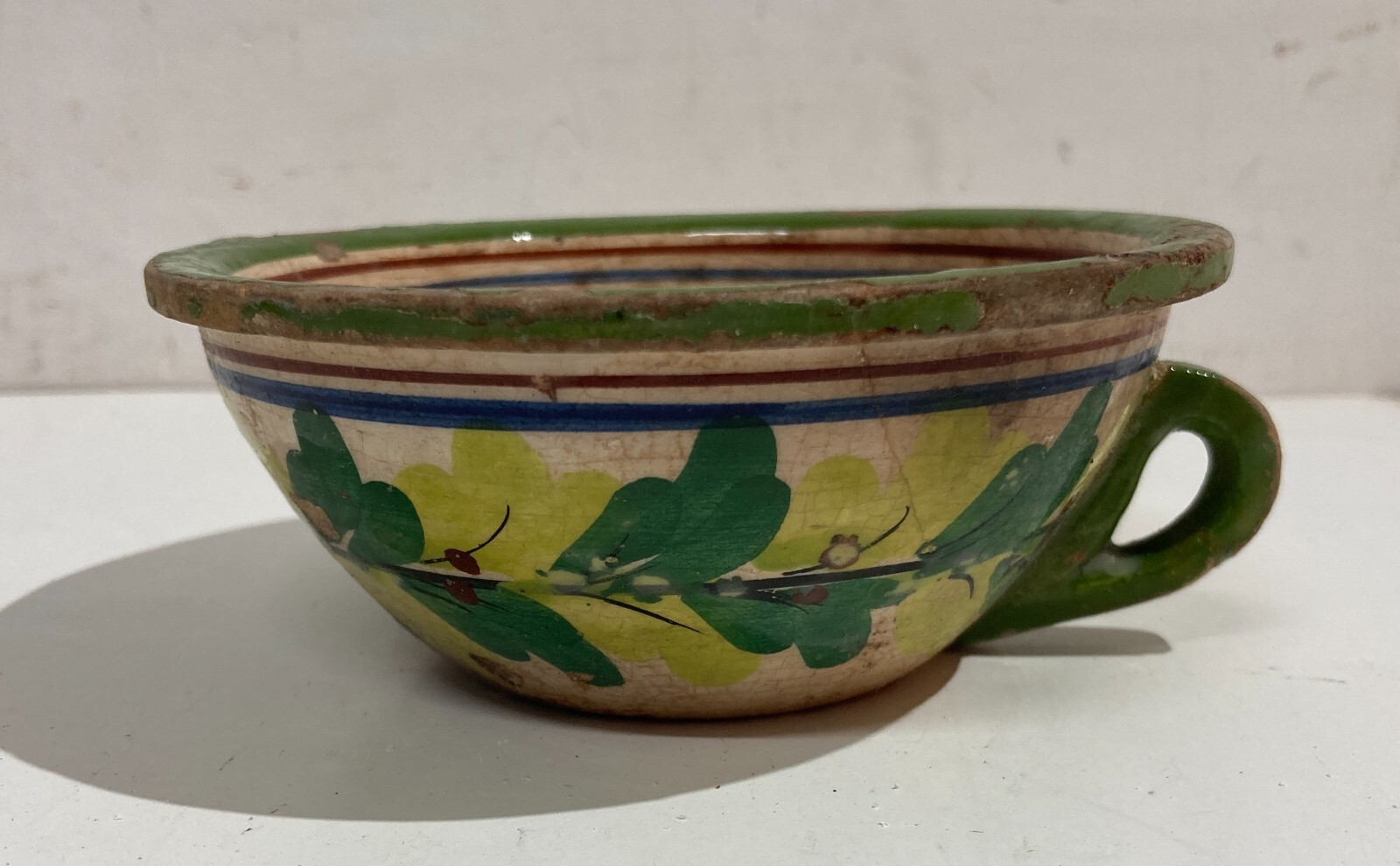 Ceramica Da Collezione   Pubblicitaria Cirio   Tazza Con Decoro Floreale   d'Epoca