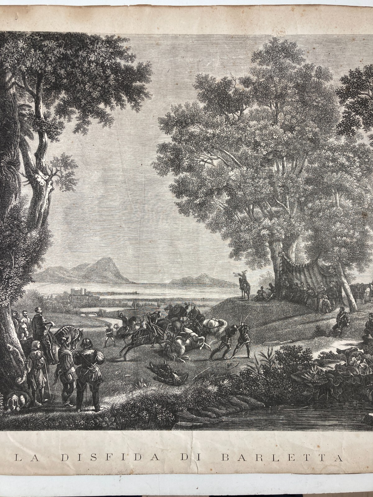 Puglia, Barletta. Militaria Decorativa: Illustrazione Disfida Di Barletta, d'Azeglio, Zambelli