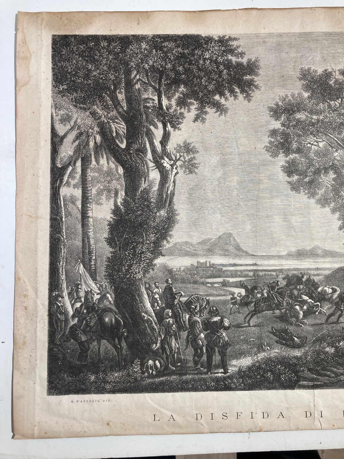 Puglia, Barletta. Militaria Decorativa: Illustrazione Disfida Di Barletta, d'Azeglio, Zambelli