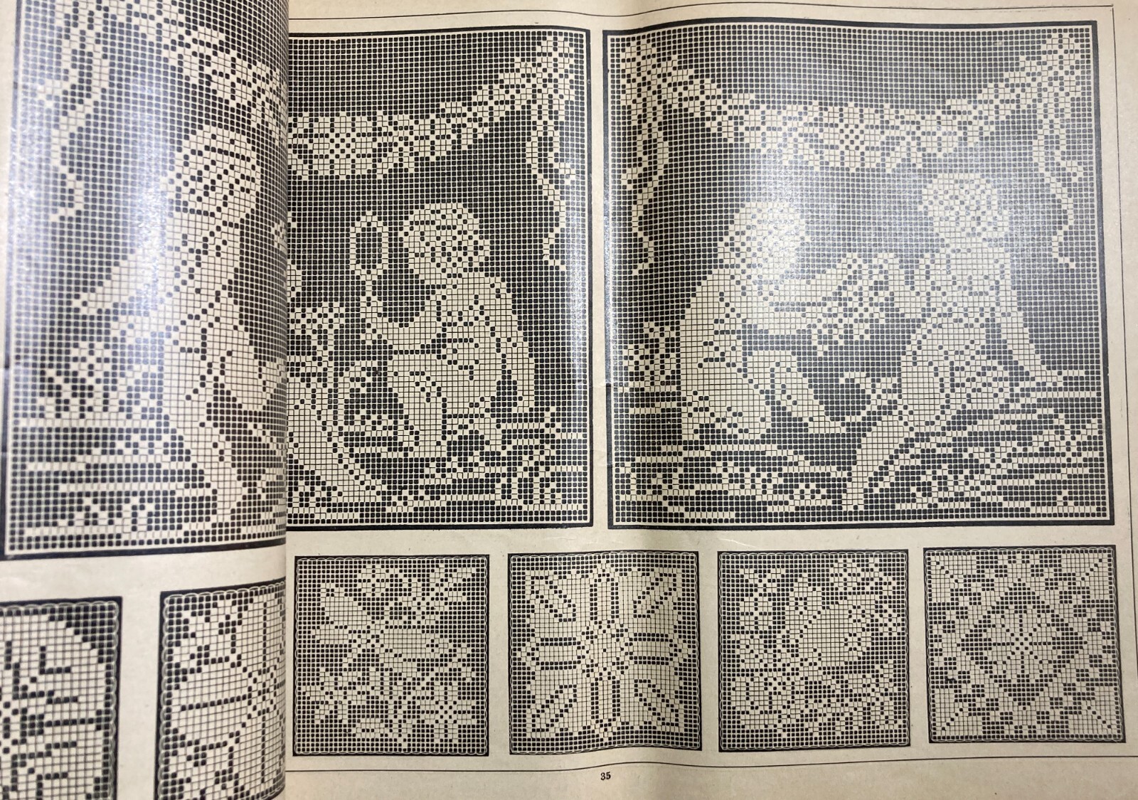 Ricamo: Album Modelli Per Ricamatrici. Dupeyron, Paris, Le Filet Ancien. Illustrato.