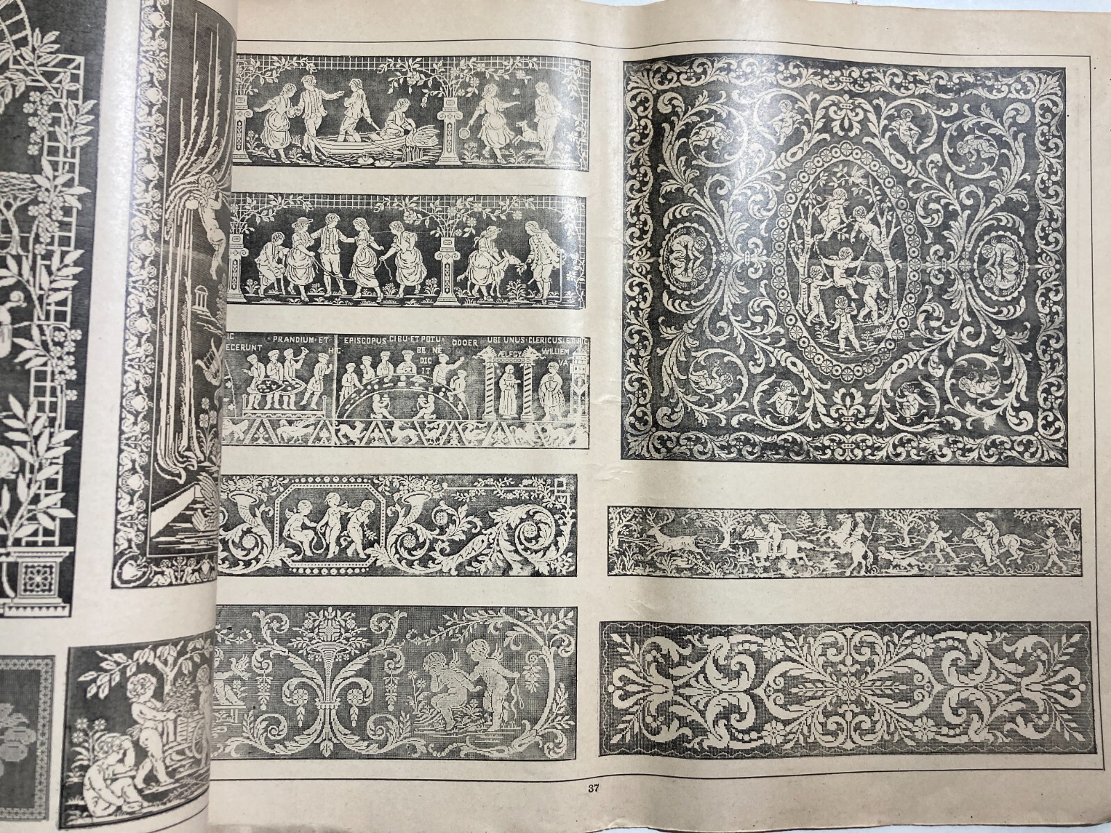 Ricamo: Album Modelli Per Ricamatrici. Dupeyron, Paris, Le Filet Ancien. Illustrato.
