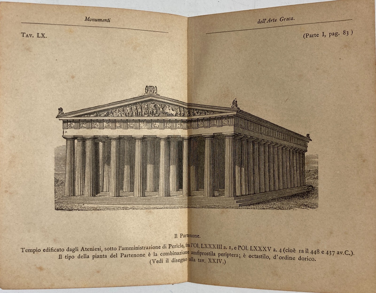 Arte Greca: Sculture, Monumenti, Arti Decorative E Partenone. Antico Manuale Hoepli Illustrato.