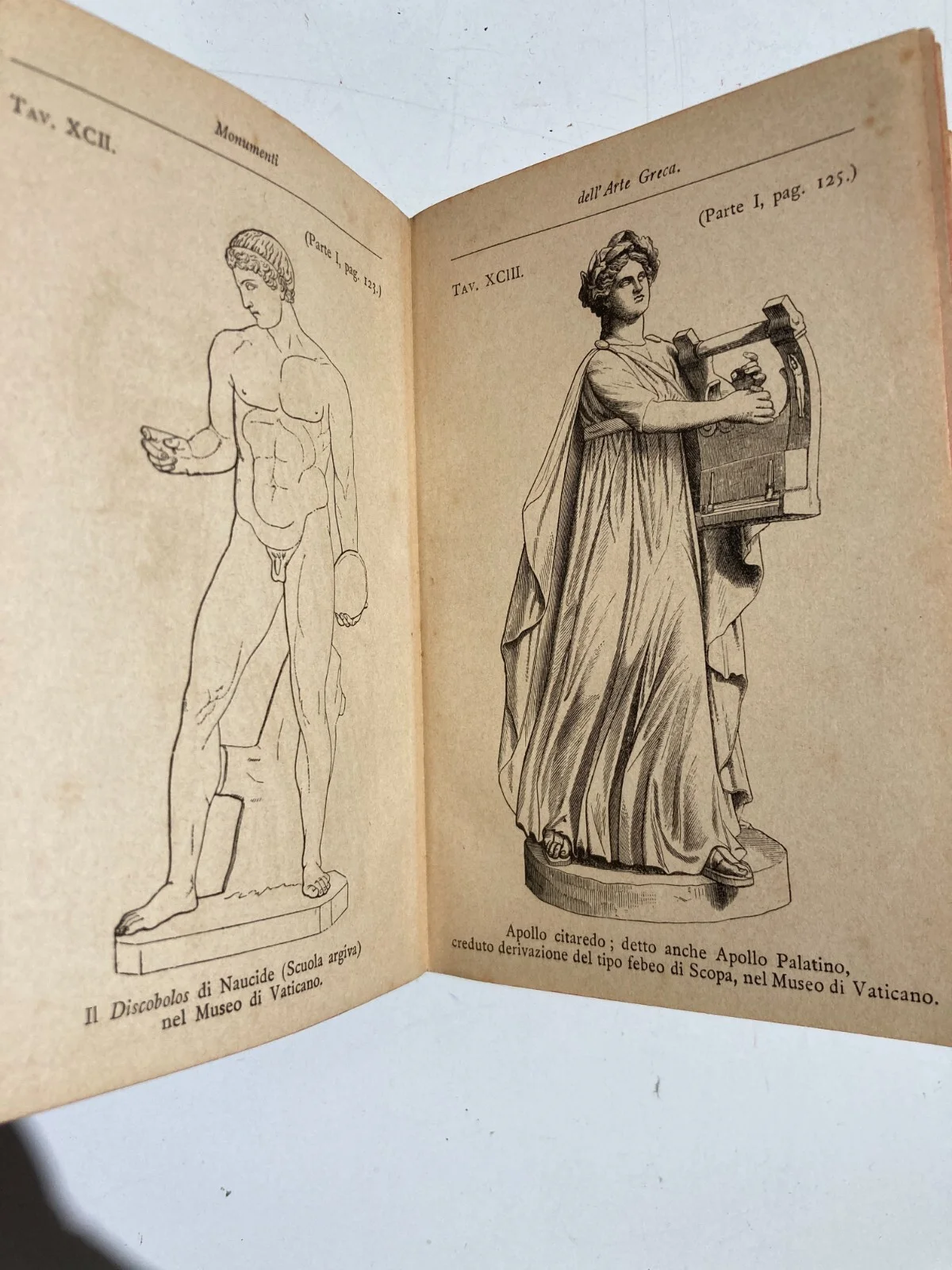 Greek Art: Sculptures, Monuments, Decorative Arts and the Parthenon. Antique Illustrated Hoepli Manual.