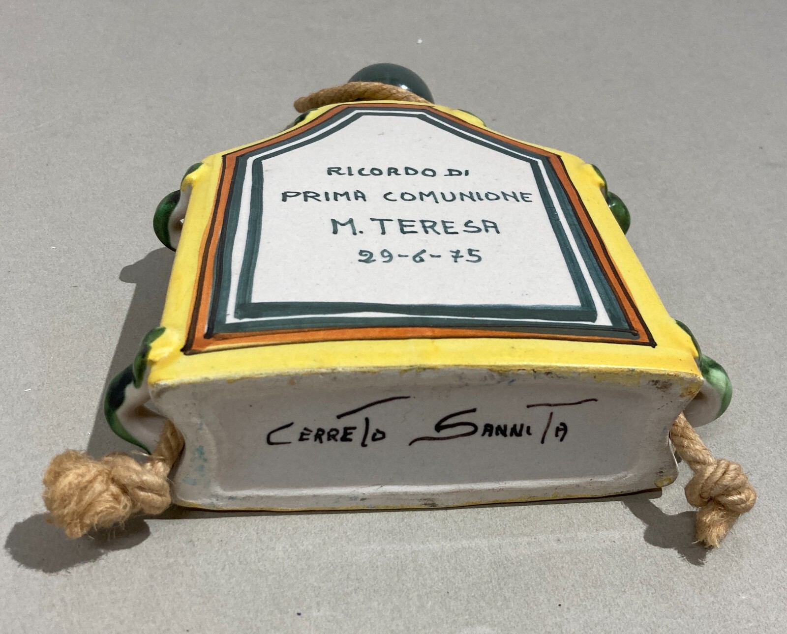 Ceramica Decorativa E Da Collezione, Cerreto Sannita, Pubblicitaria, 1975, Fiasca
