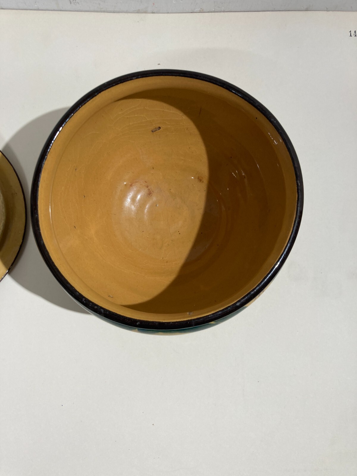 Ceramica Da Collezione Con Decoro Floreale Policromo Pubblicitaria Di Alimentari Di Lodi
