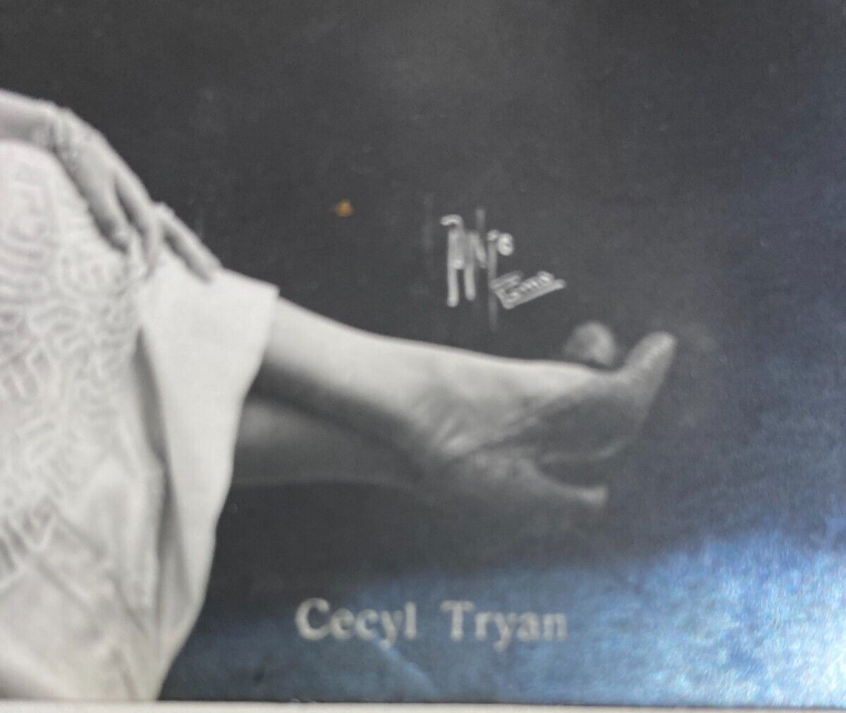 Cecyl Tryan: Antica Foto Cartolina Da Collezione