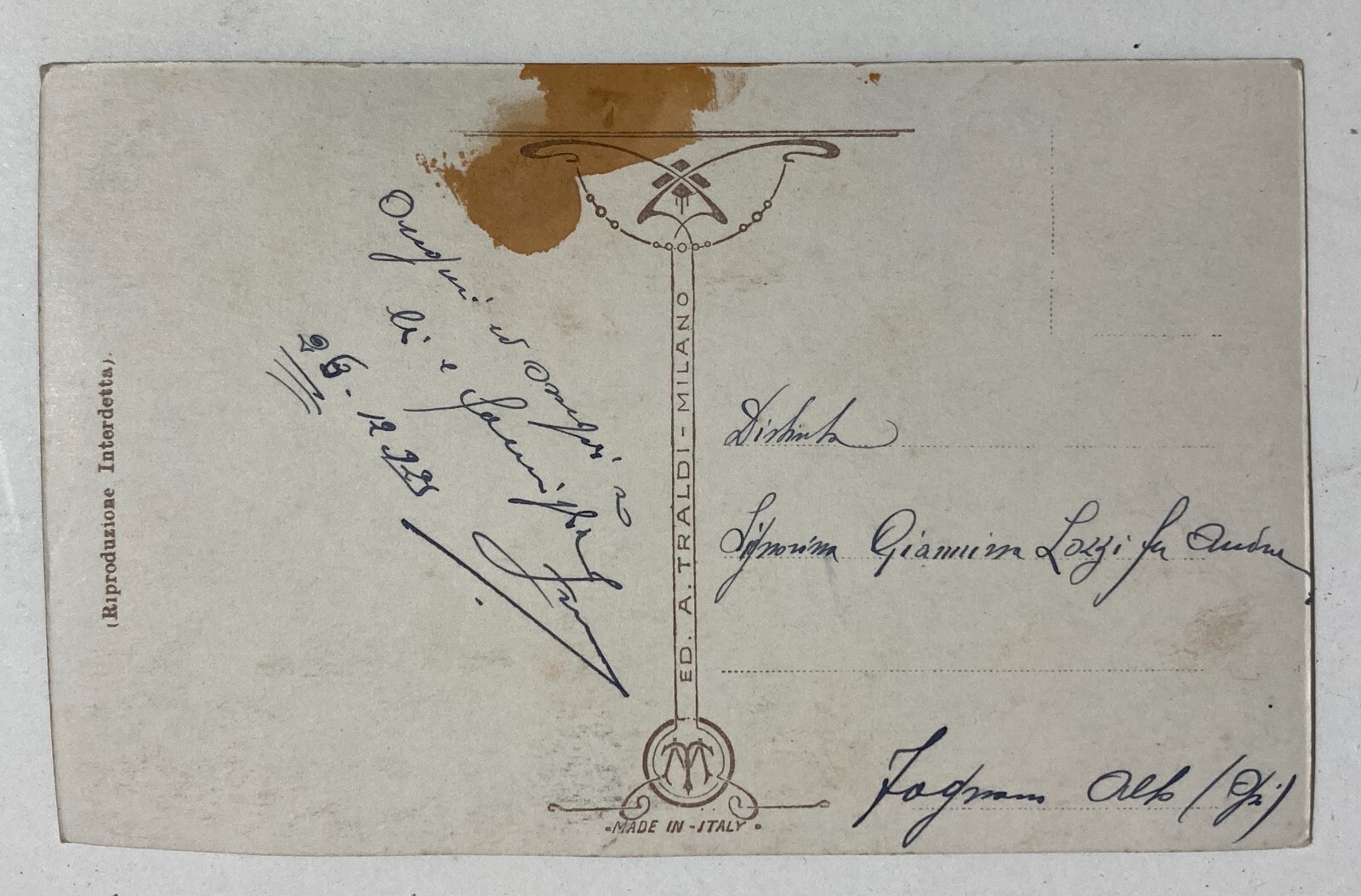 Cecyl Tryan: Antica Foto Cartolina Da Collezione