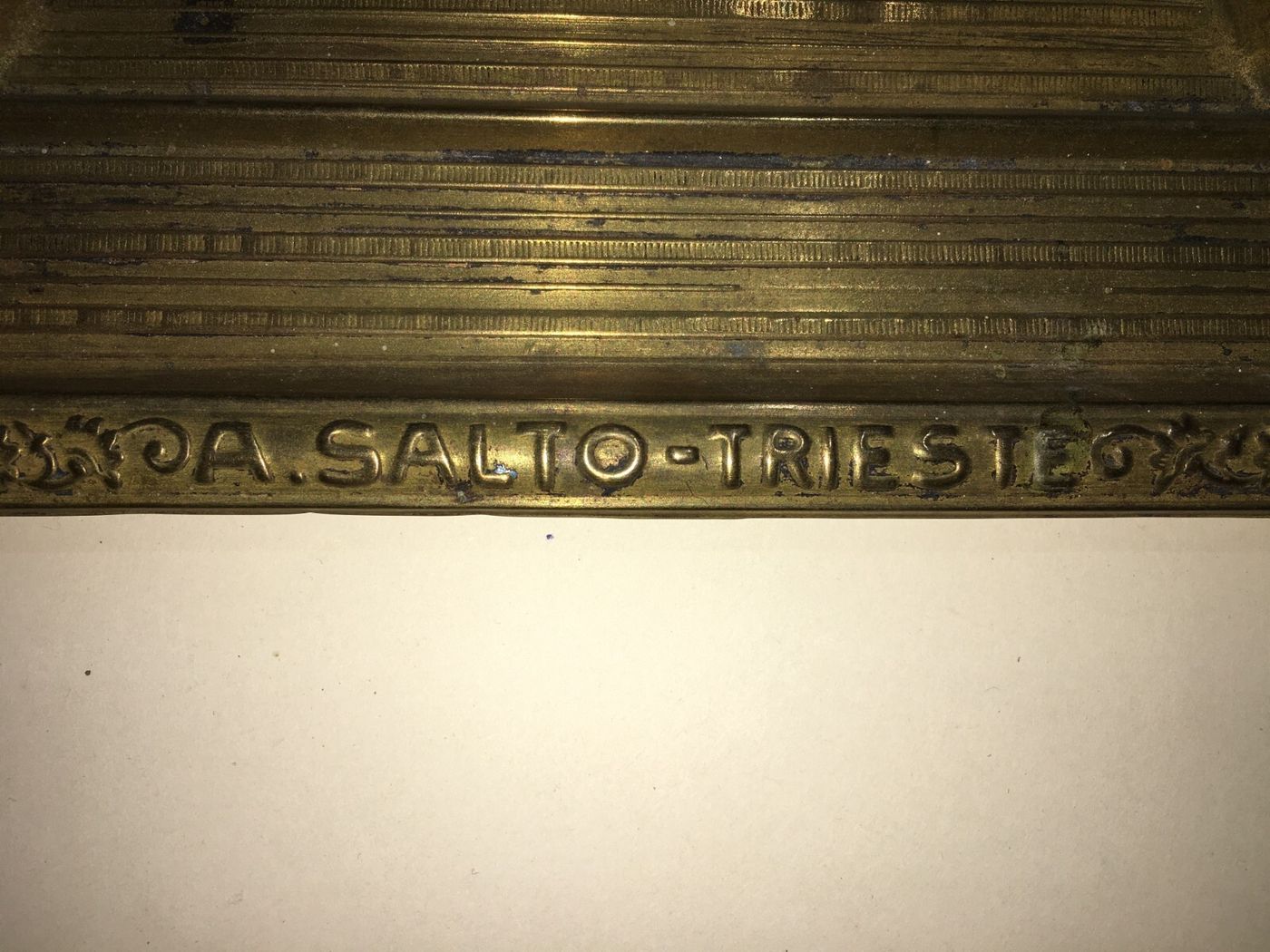 Trieste   Antica Pubblicità Per Cartine Da Sigarette A. Salto