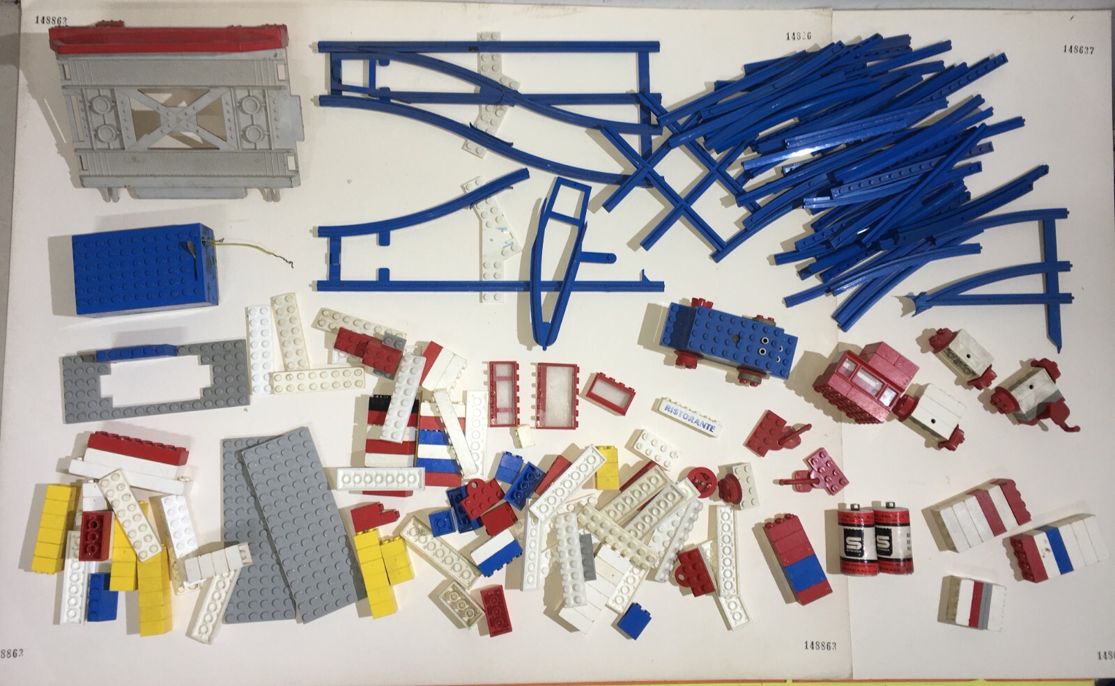Giochi Costruzioni Lego, Elementi Vari Ferrovia E Trenino Da Collezione d'Epoca