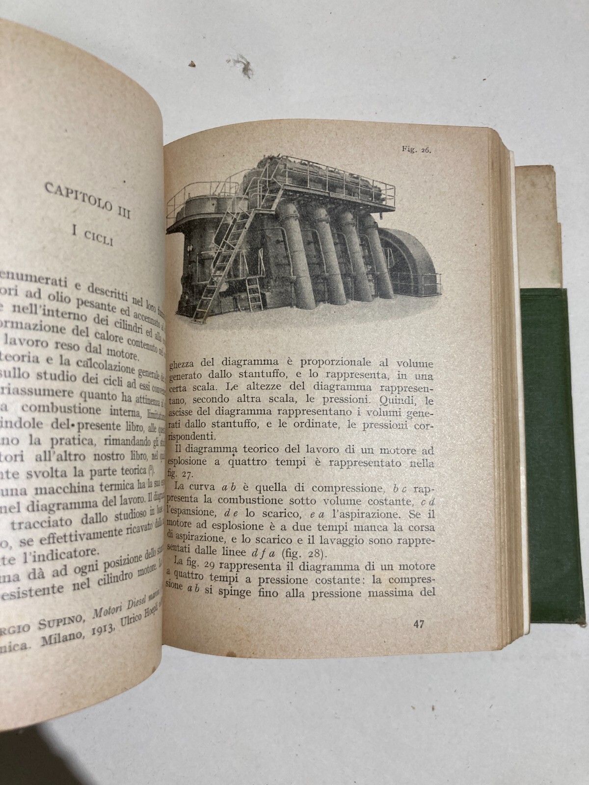 Tecnica, Meccanica, Motori Diesel: Antico Hoepli Illustratissimo, Motori Marini, 1920