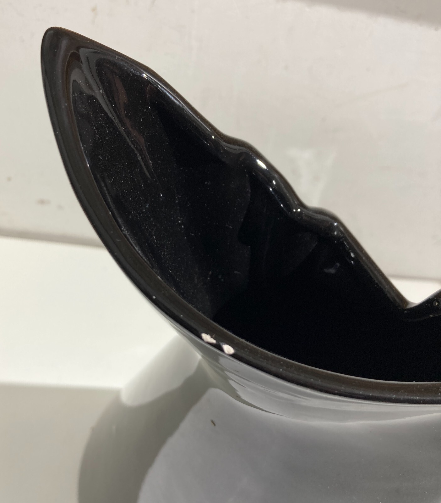 Vaso In Ceramica Carpiè Con Decoro Policromo