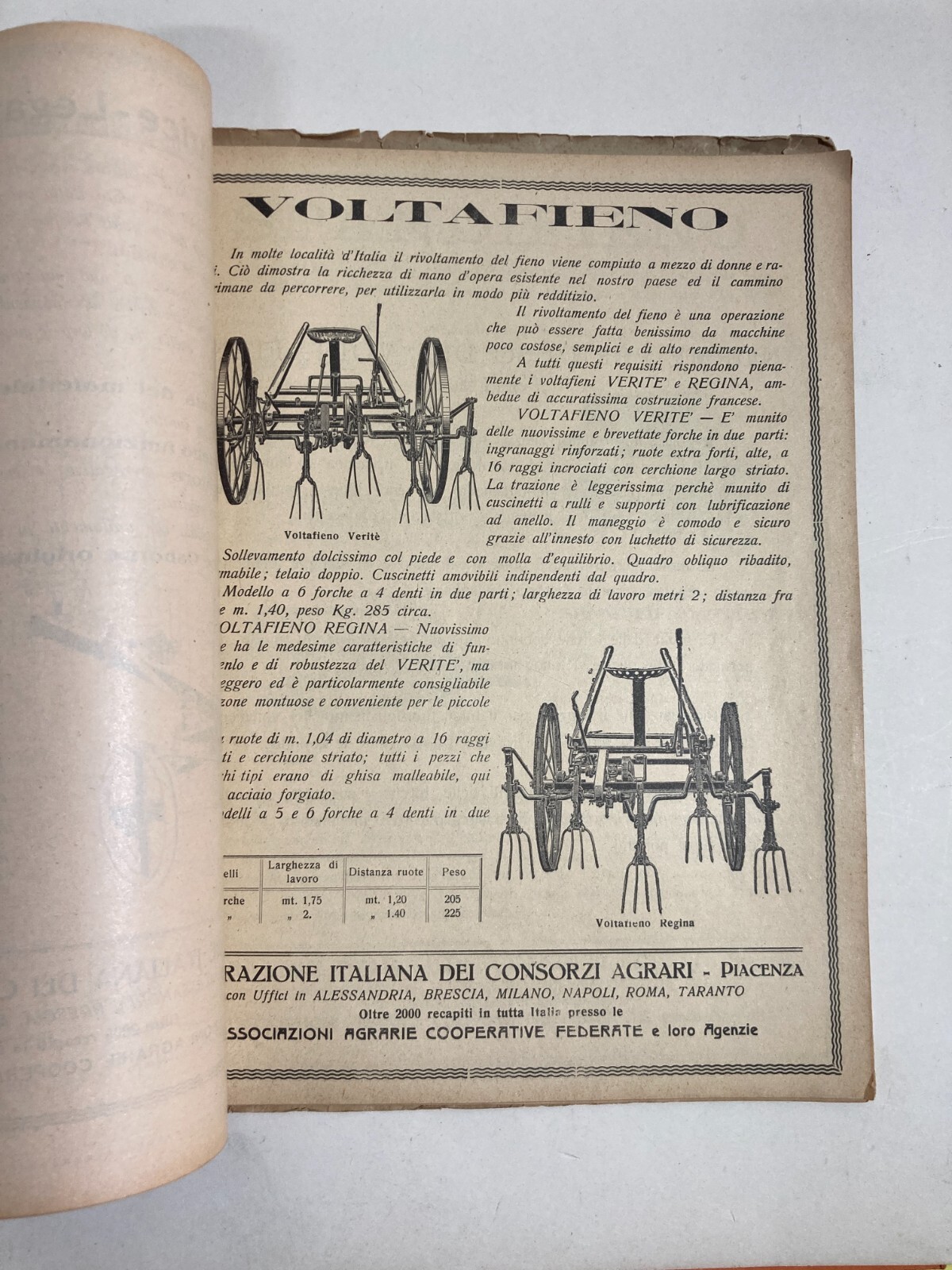 Agricoltura: Tecnica E Macchine Agricole. Aratri, Motori, Spandifieno E Macchine Enologiche