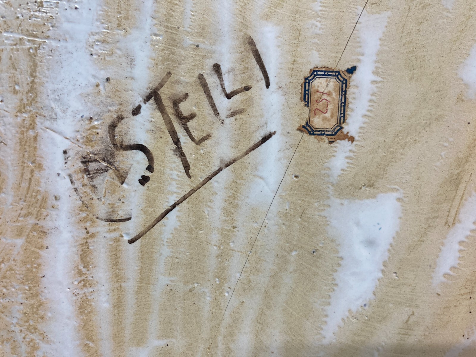 Abruzzo: Placca In Ceramica d'Autore Con Veduta Di Castelli, 1955