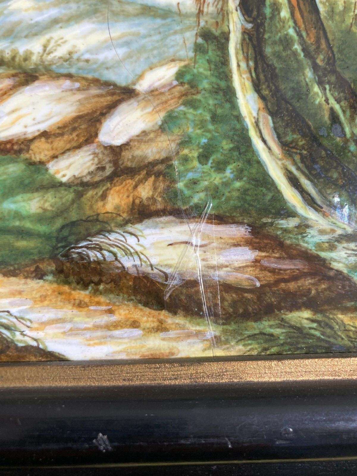 Abruzzo: Placca In Ceramica d'Autore Con Veduta Di Castelli, 1955