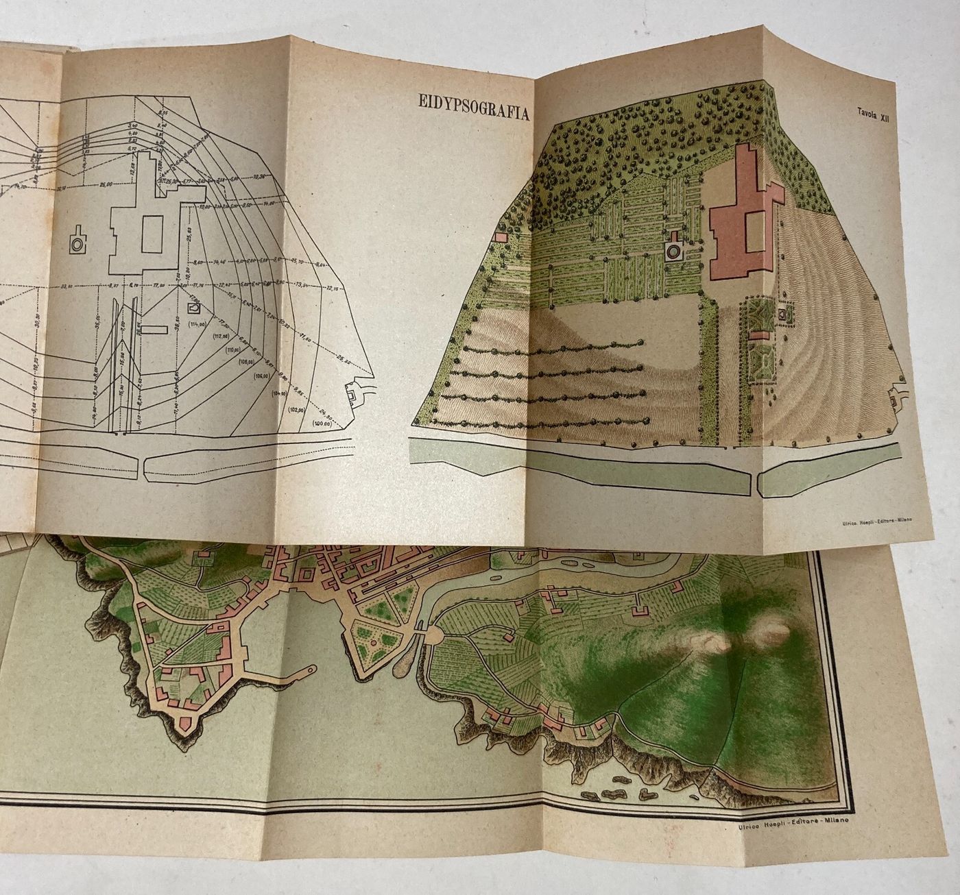 Topografia, Disegno Topografico E Pantografo: Antico Manuale Illustrato   Del Fabro