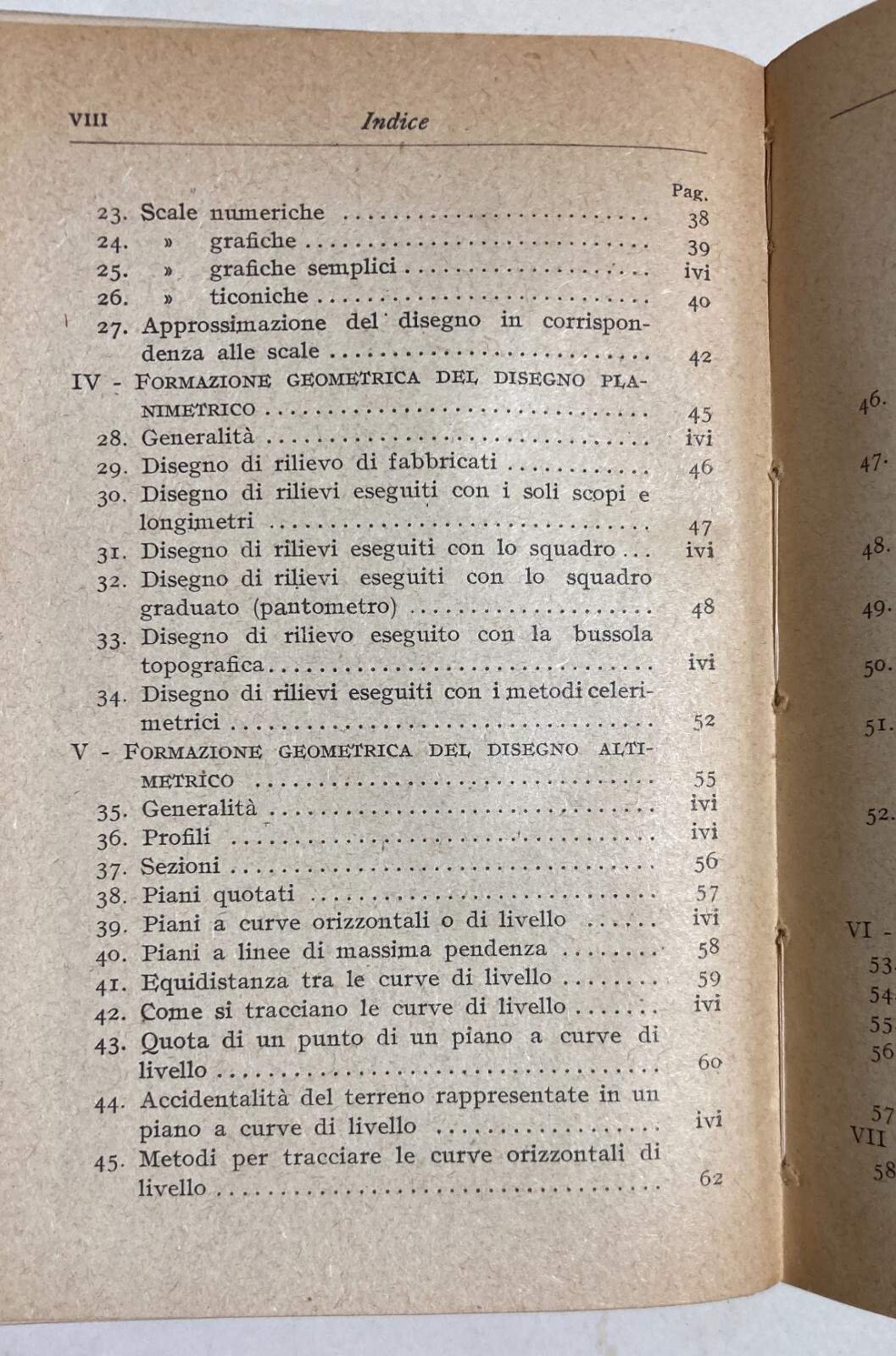 Topografia, Disegno Topografico E Pantografo: Antico Manuale Illustrato   Del Fabro