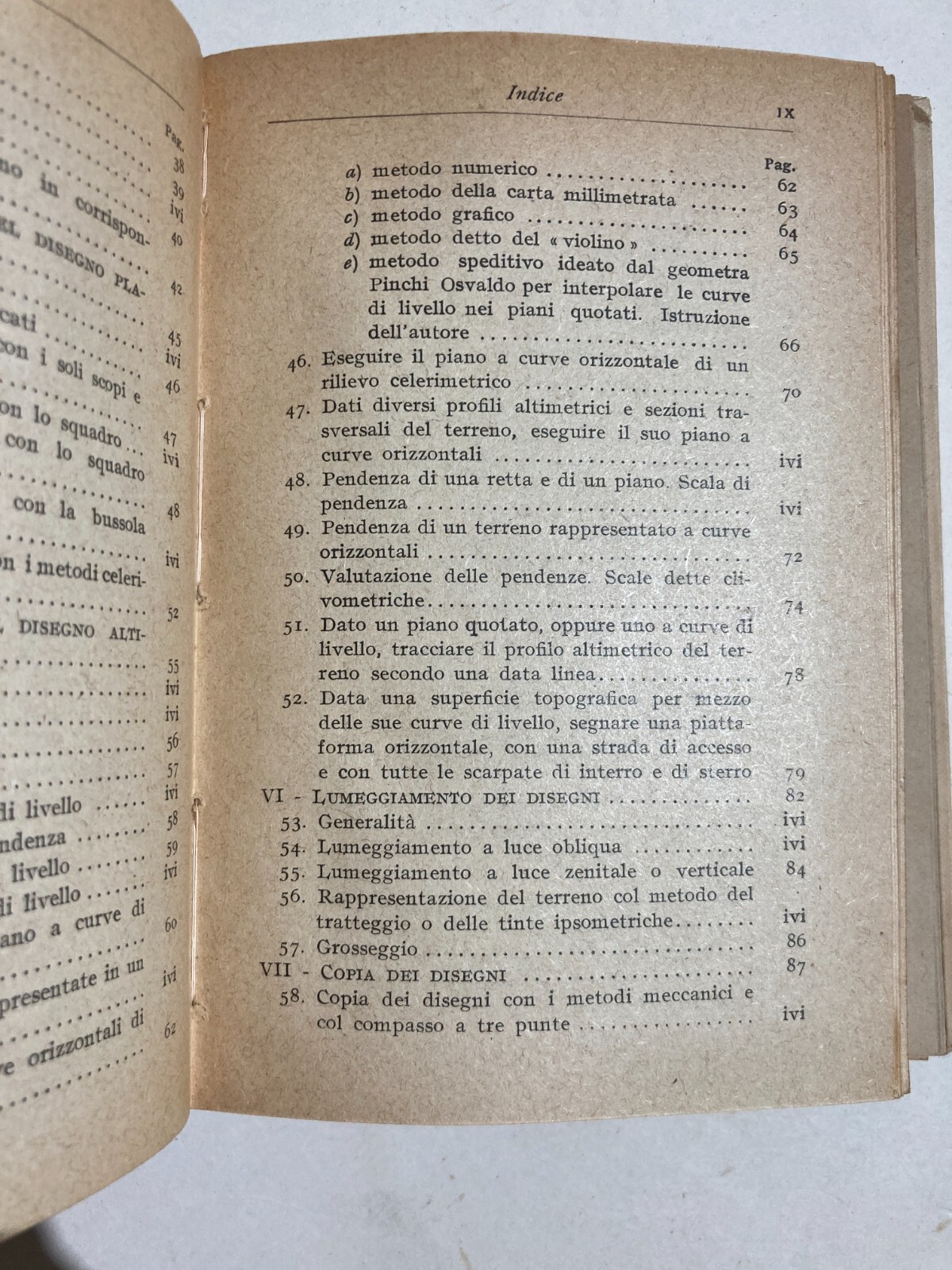 Topografia, Disegno Topografico E Pantografo: Antico Manuale Illustrato   Del Fabro