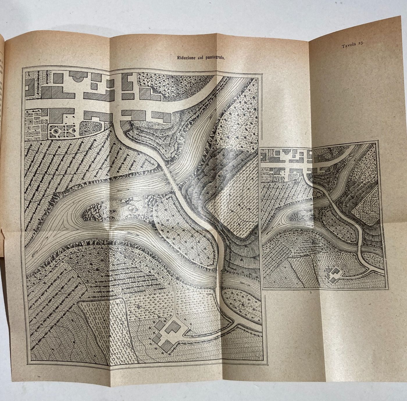 Topografia, Disegno Topografico E Pantografo: Antico Manuale Illustrato   Del Fabro