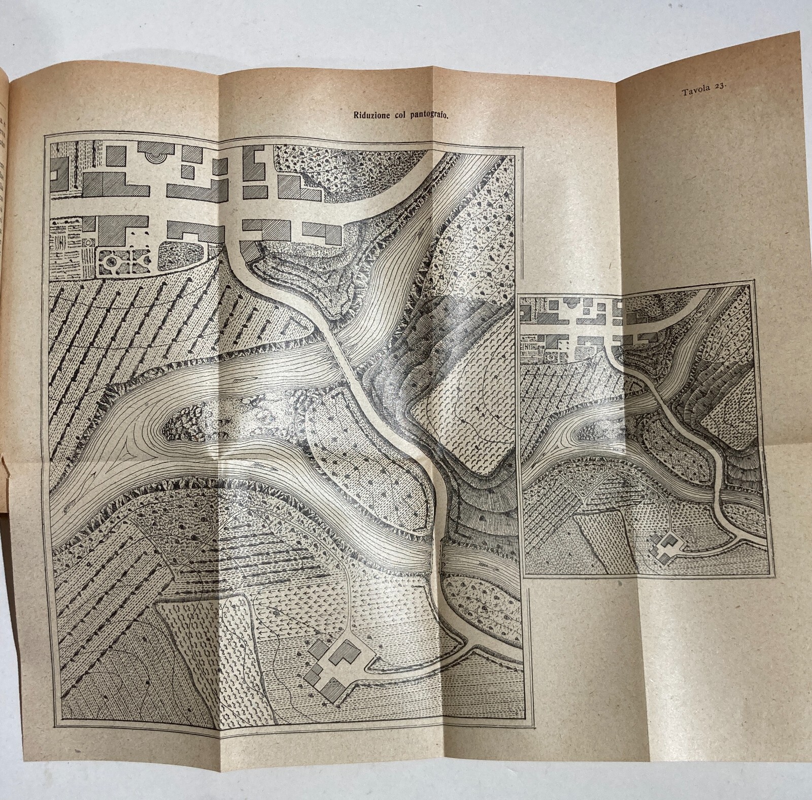 Topografia, Disegno Topografico E Pantografo: Antico Manuale Illustrato   Del Fabro