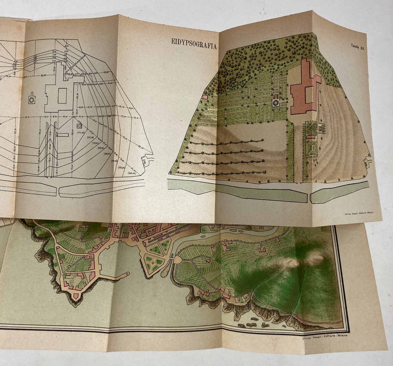 Topografia, Disegno Topografico E Pantografo: Antico Manuale Illustrato   Del Fabro