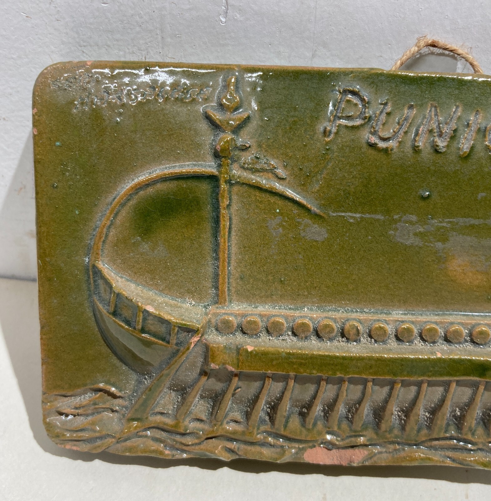 Sicilia, Marsala: Navigazione, Antica Nave A Remi, Ceramica Artistica Da Collezione