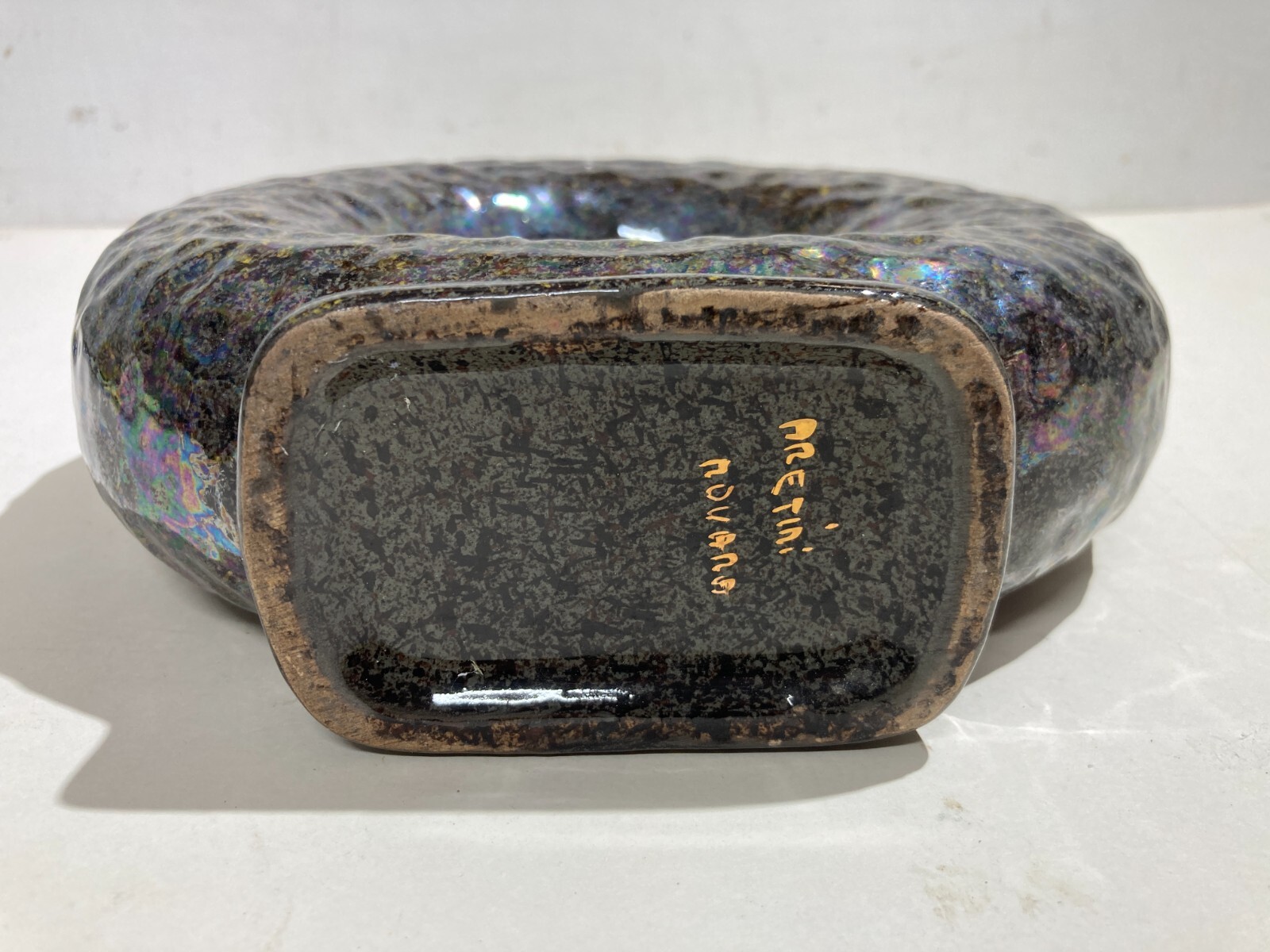 Ceramica Da Collezione, Artistico Soprammobile, Firmato Aretini Novara