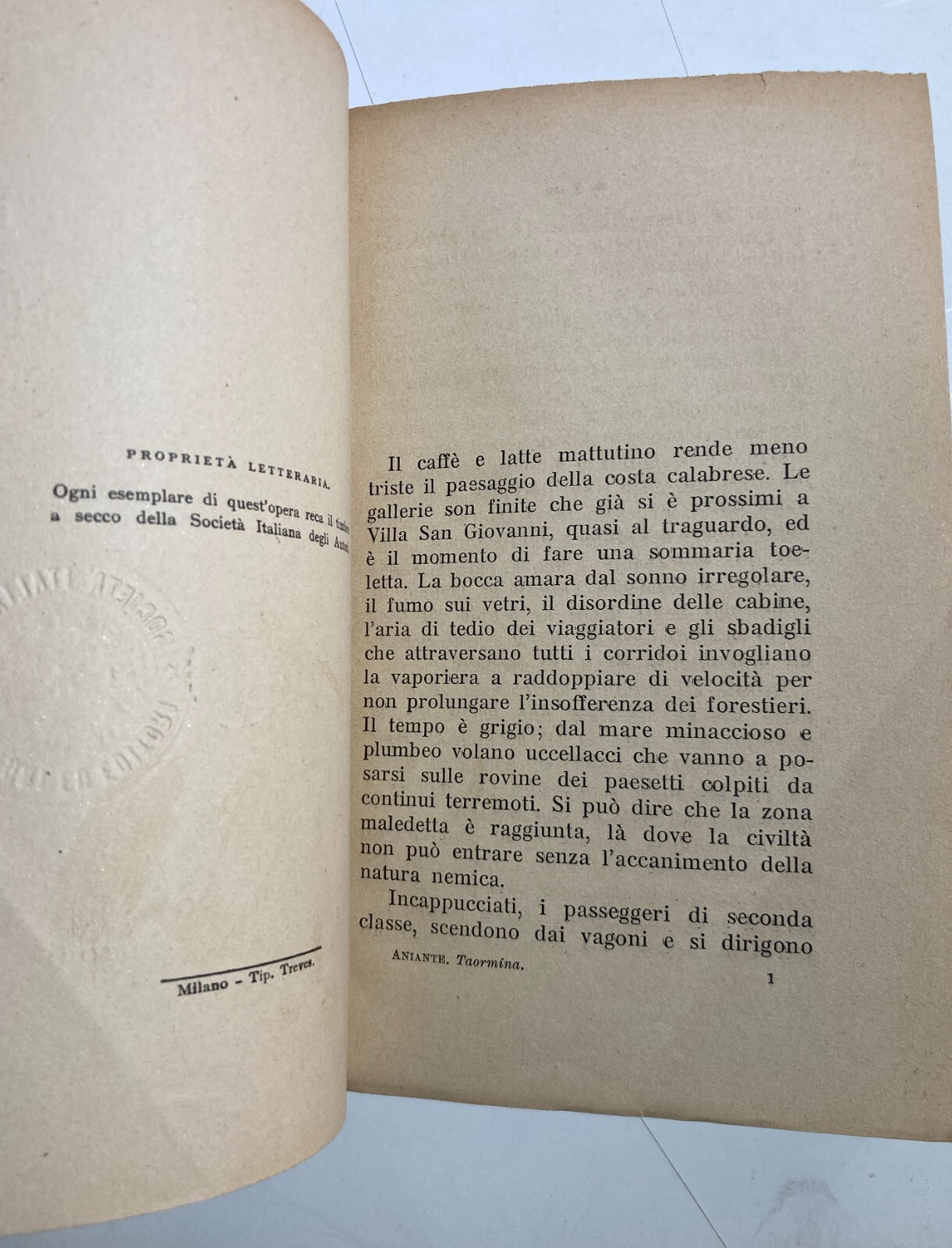 Sicilia: Taormina, Catania, Arte, Cannasti. Antica Edizione, Aniante, 1930