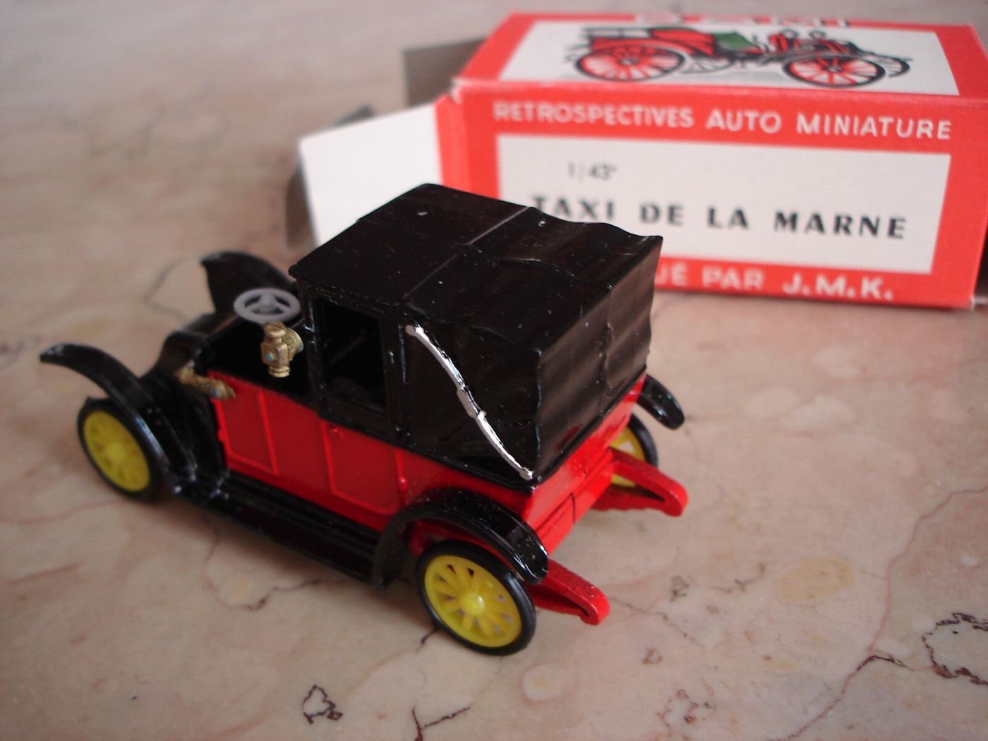Giochi Da Collezione: Automobilina d'Epoca Renault 1907 Taxi De La Marne