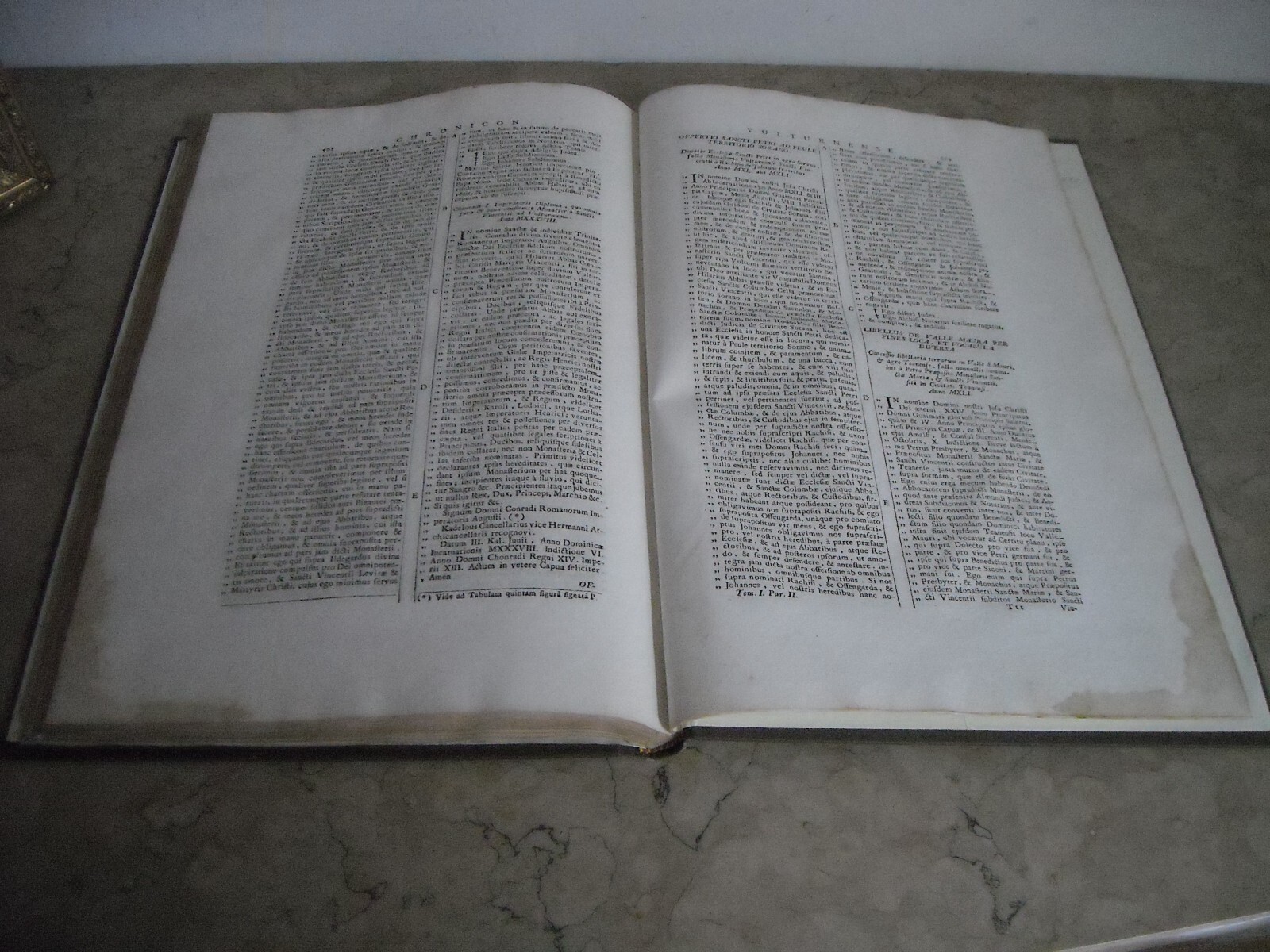 Chronicon Vulturnense: Storia Dell'Abbazia Di San Vincenzo Al Volturno (1723)