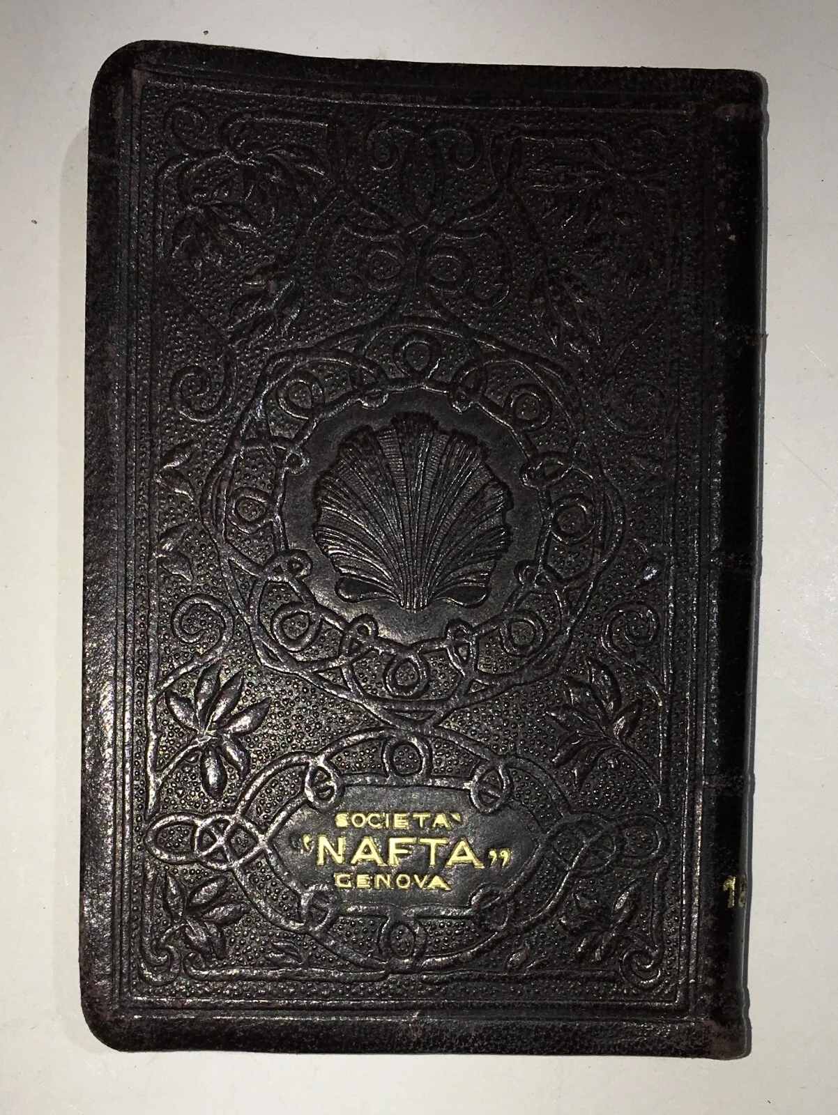 Motoring, Petrol, Shell, Società Nafta, Genoa: Antique Advertising Pocket Diary, 1928