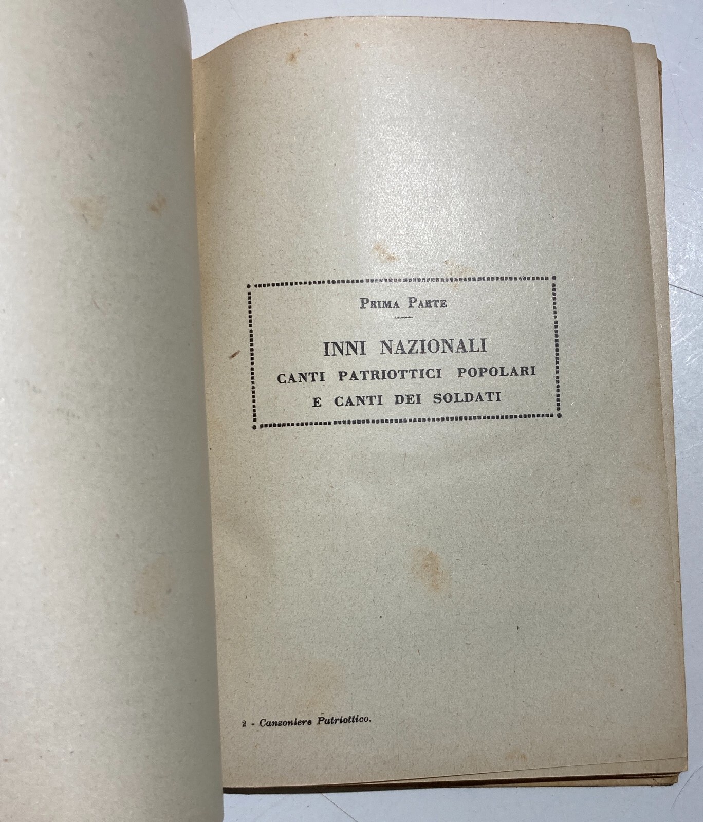 Musica, Canto, Militaria, Risorgimento, Grande Guerra, Patria: Canzoniere Patriottico