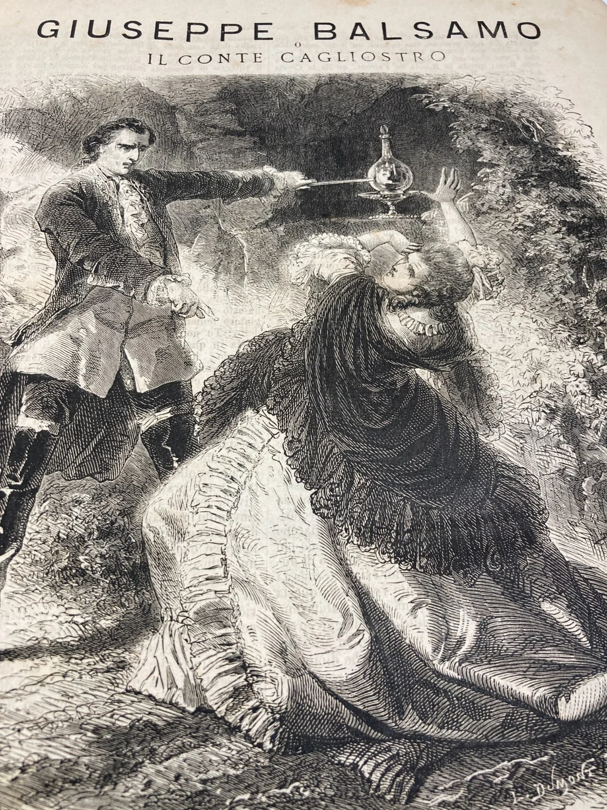Sicily, Adventure, Esotericism: Life of the Count of Cagliostro (Giuseppe Balsamo), Illustrated, 1869