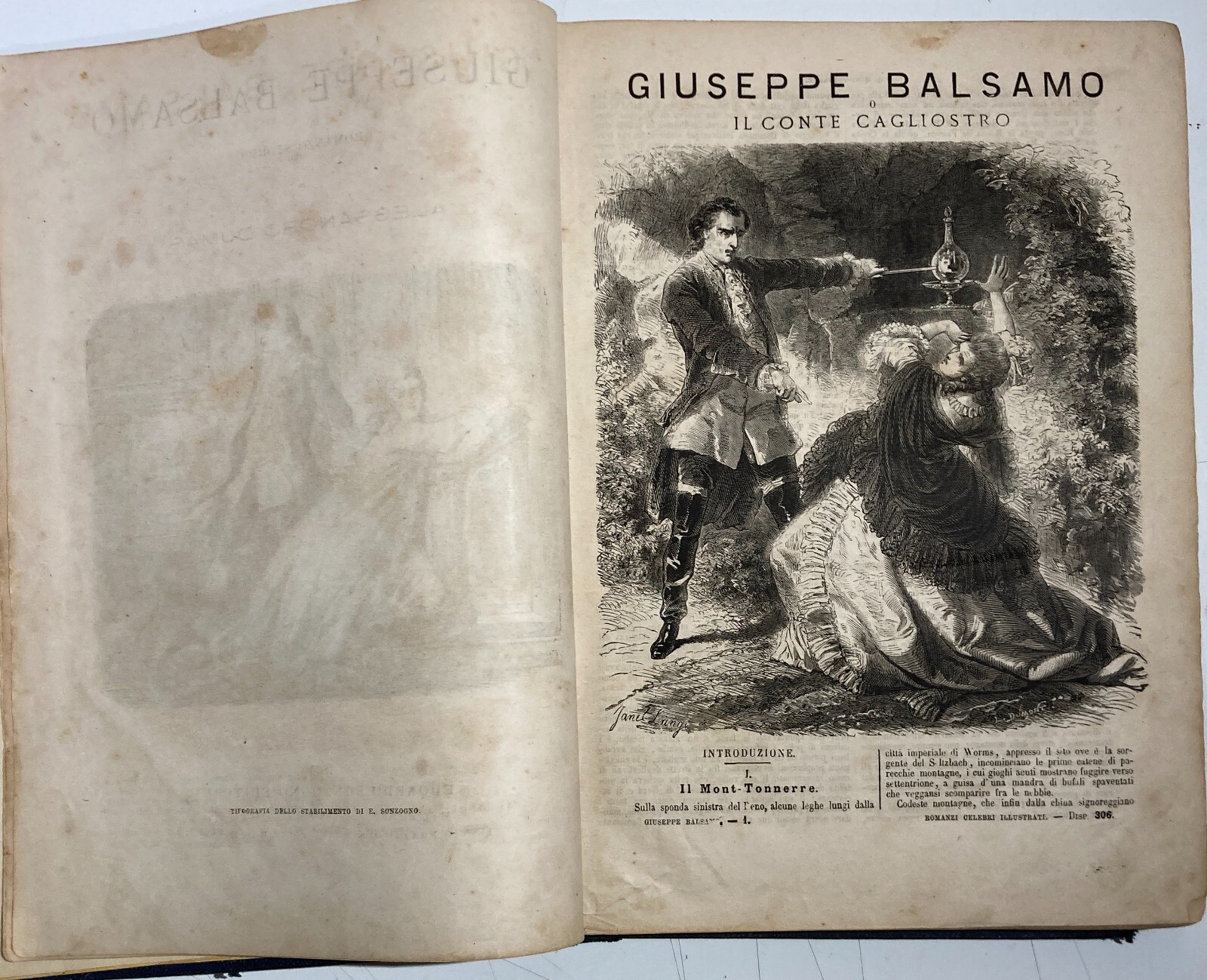 Sicilia, Avventura, Esoterismo: Vita Del Conte Di Cagliostro (Giuseppe Balsamo), Illustrato, 1869