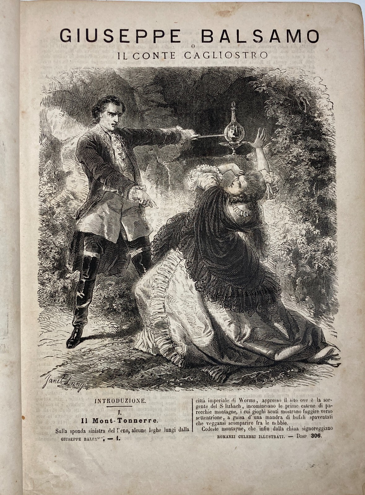 Sicilia, Avventura, Esoterismo: Vita Del Conte Di Cagliostro (Giuseppe Balsamo), Illustrato, 1869