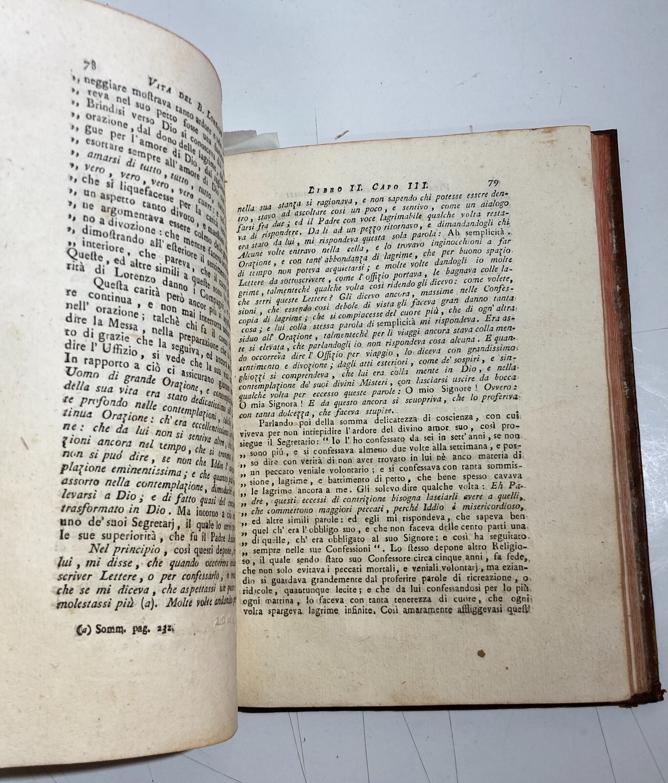 Ristretto Della Vita, Virtù E Miracoli Del Beato Lorenzo Da Brindisi   Edizione 1783