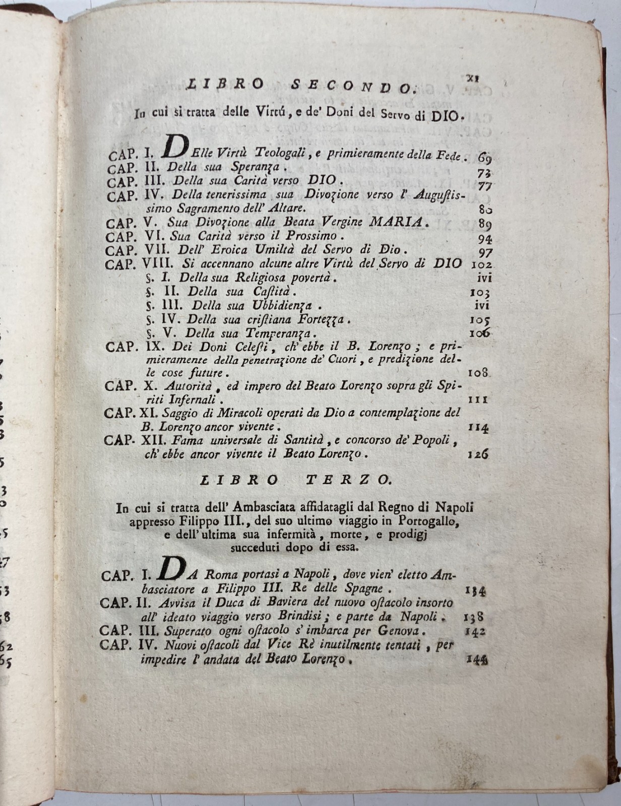 Ristretto Della Vita, Virtù E Miracoli Del Beato Lorenzo Da Brindisi   Edizione 1783