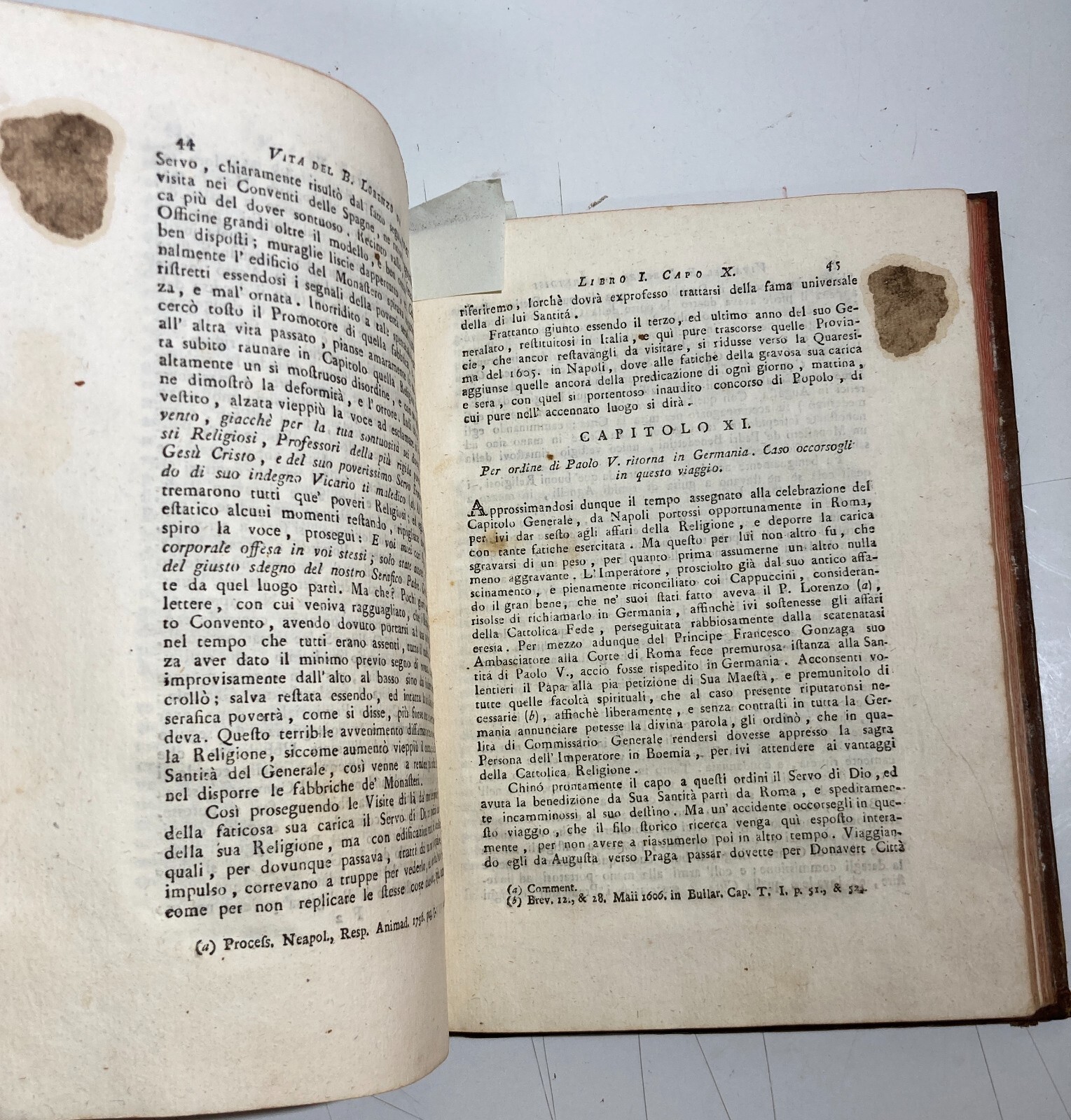 Ristretto Della Vita, Virtù E Miracoli Del Beato Lorenzo Da Brindisi   Edizione 1783
