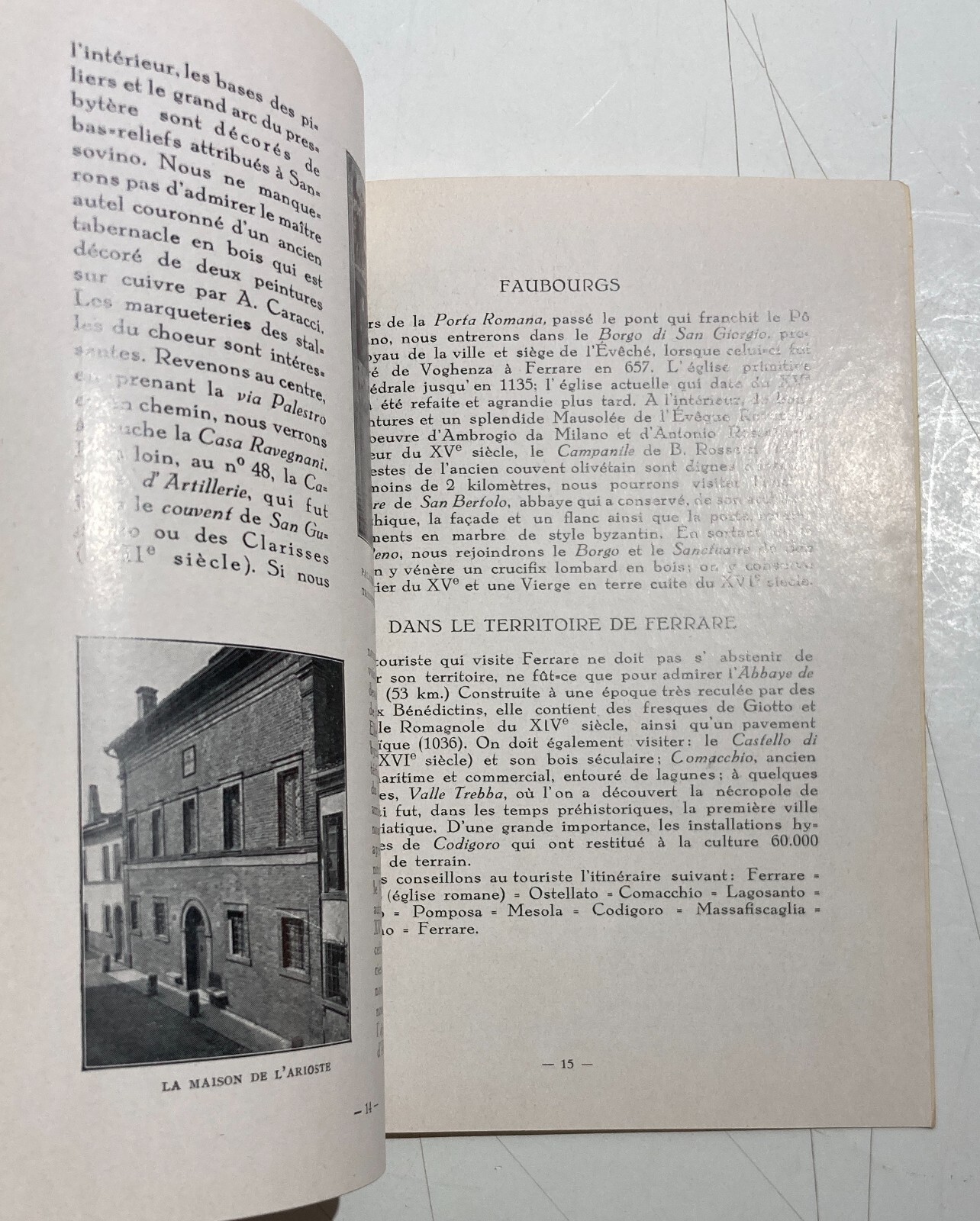 Turismo, Ferrovie Dello Stato, Ferrara: Guida Illustrata Con Mappa E Copertina Di Martinati