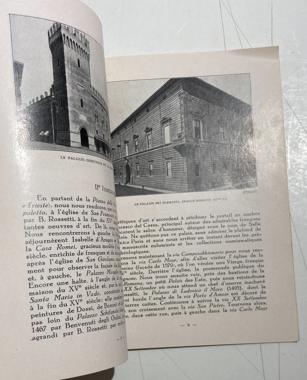 Turismo, Ferrovie Dello Stato, Ferrara: Guida Illustrata Con Mappa E Copertina Di Martinati
