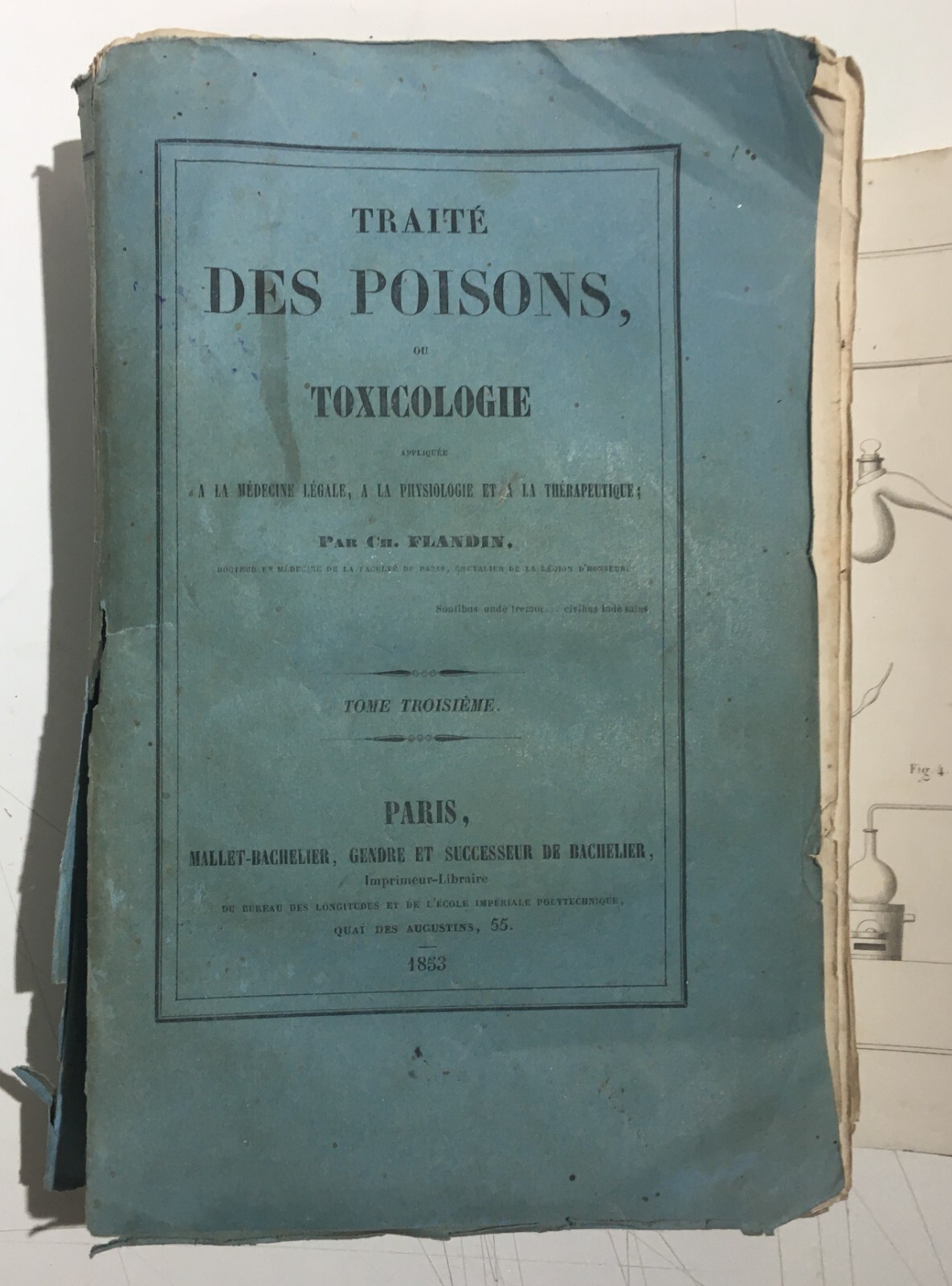Chimica, Tossicologia, Medicina, Avvelenamenti, Stricnina   Flandin   1853